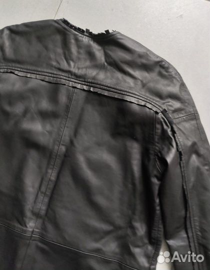 Новый кожаный пиджак Belair France кимоно жакет