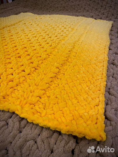 Детский плед из плюшевой пряжи Ализе Пуффи Файн