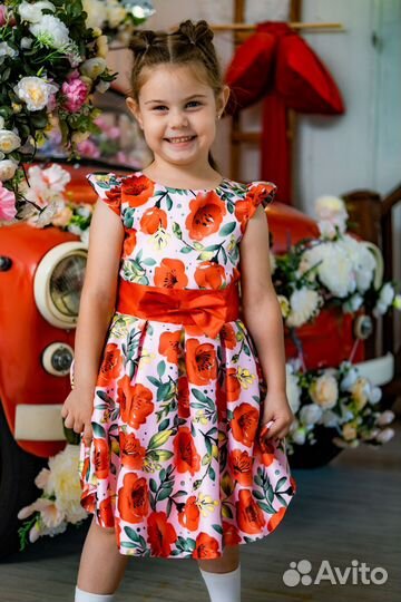 Платье для девочки (бу 1 раз)