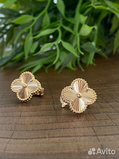 Van cleef серьги золото