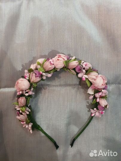 Ободок для волос ручной работы новый