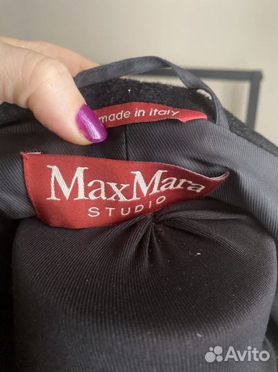Пальто макси Max mara studio ориганал с капюшоном