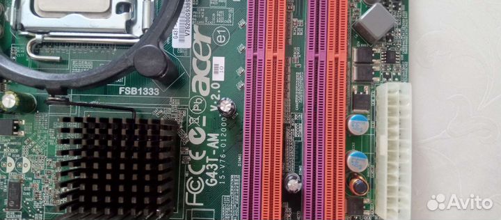 Материнская плата с процессором