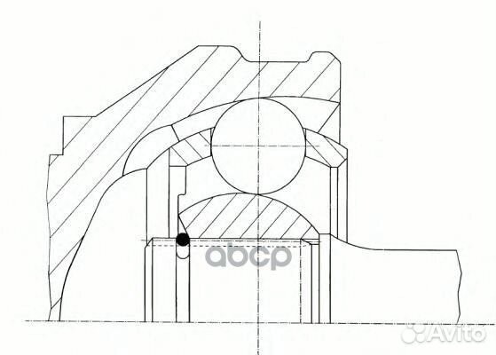 ШРУС наружный LR (компл) skoda Octavia II/VW G