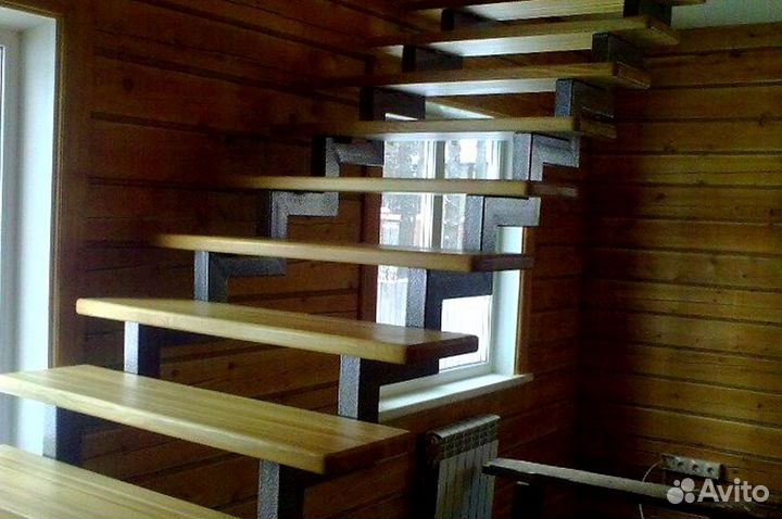 Обшивка ступеней Дубом