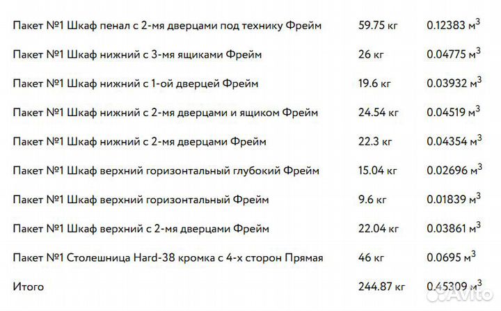 Кухонный гарнитур Фрейм 04