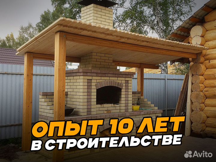 Печи мангалы из кирпича камины барбекю