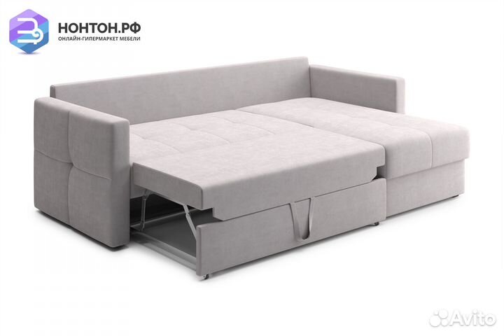 Диван угловой дельфин Вита бежевый