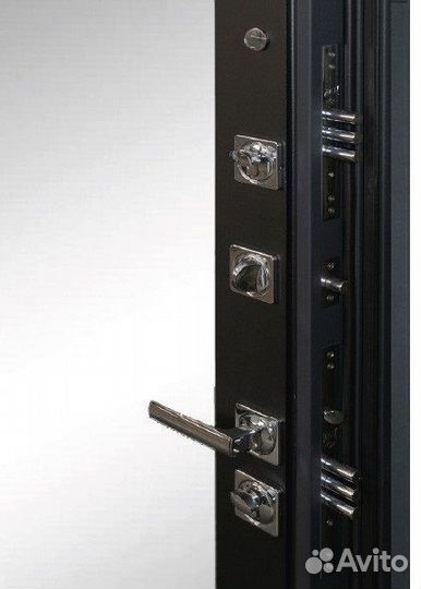 Дверь входная black зеркалом звукоизоляция STP