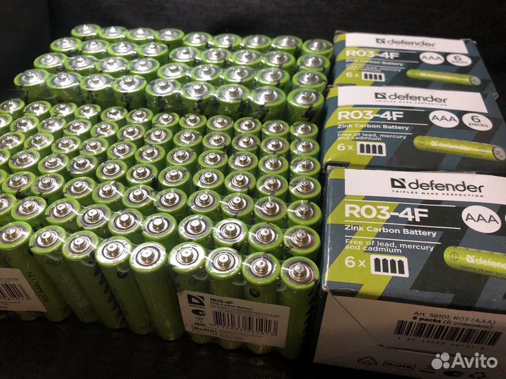 Батарейки Defender AA AAA 1.5 В