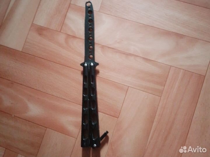 Нож бабочка (тренировочная)в черном цвете