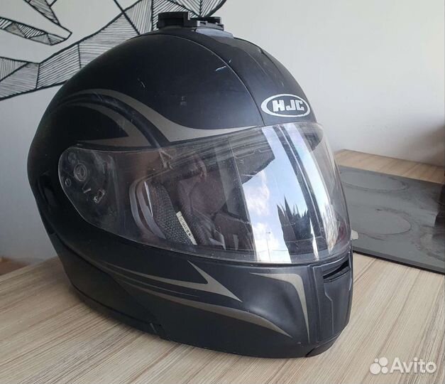 Шлем модуляр HJC BT MAX xxl 64 размер с гарнитурой