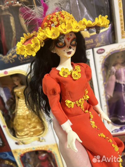 Шарнирная кукла бжд катрина калавера ла муэрте