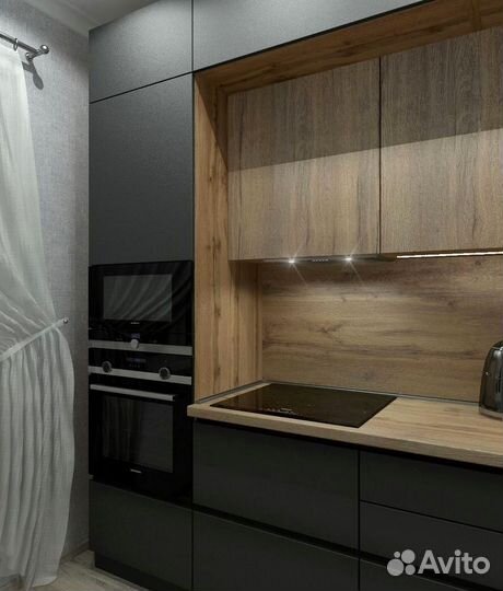 Кухня в потолок на заказ