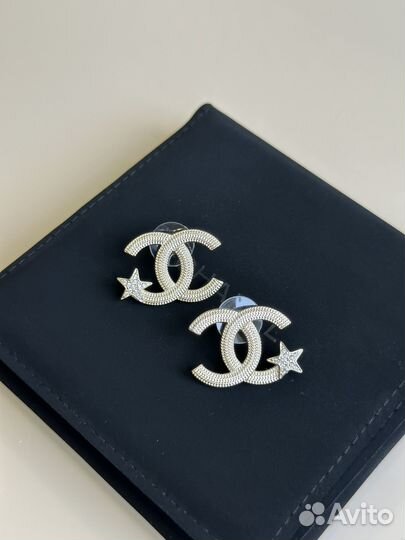 Серьги chanel шанель оригинал