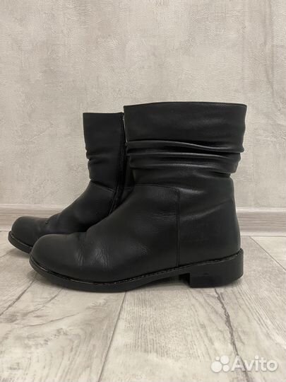 Полусапоги женские зимние натуральная кожа