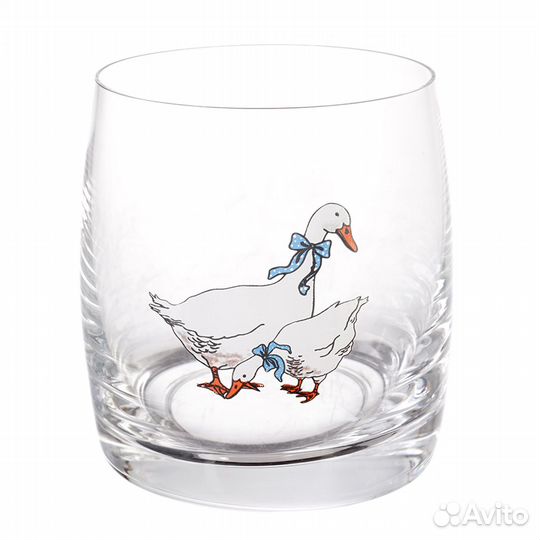 Набор стаканов Гуси 290 мл из стекла Bohemia Чехия