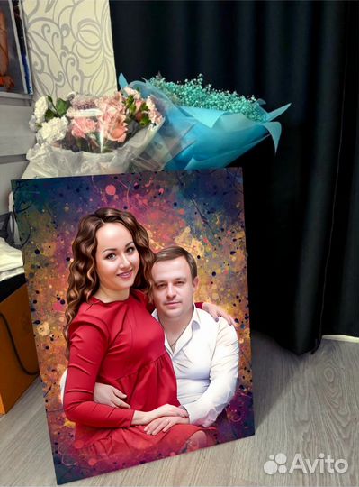 Портрет, картина по фото на холсте Ростов-на-Дону