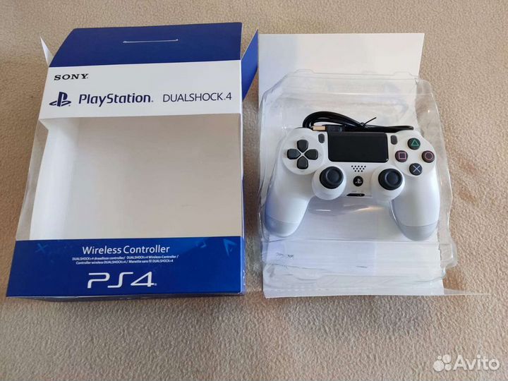 Джойстик sony PS4. Дуалшок 4 v2. Белый