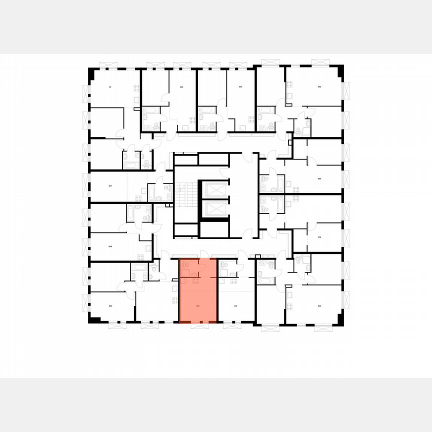 Квартира-студия, 21,8 м², 10/16 эт.