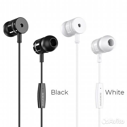 Ваккумные наушники с микрофоном (новые)