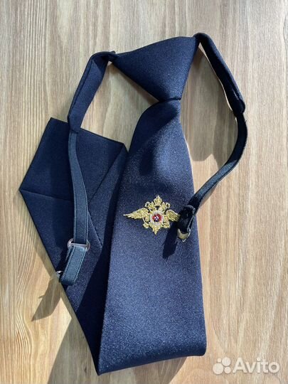 Галстук Полиция с вышивкой