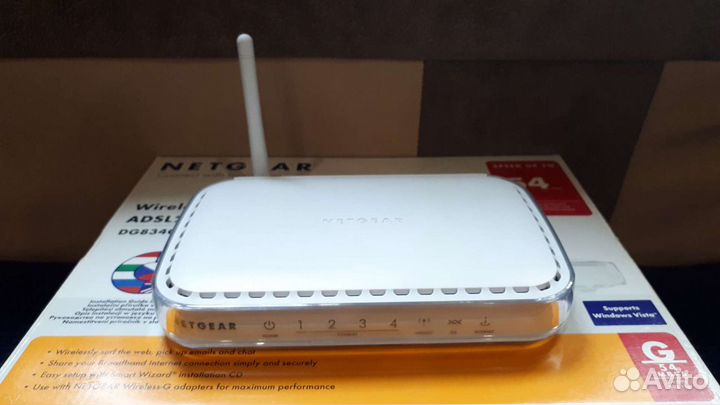 Adsl-модем и Wi-Fi роутер Netgear DG834G v4