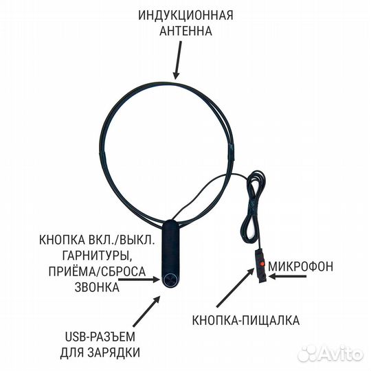 Микронаушник Bluetooth-PRO (магнитный)