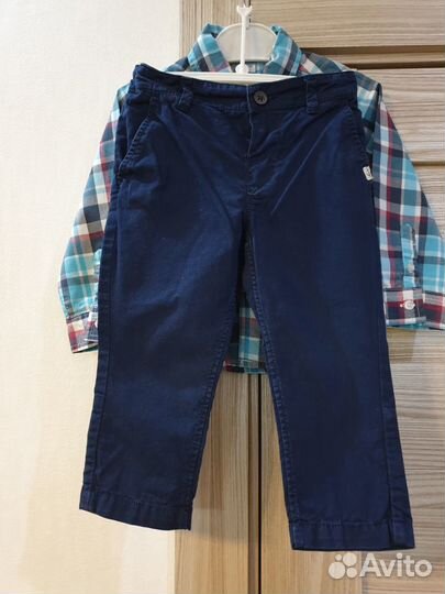 Нарядный костюм рубашка и брюки р.86