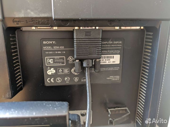 Монитор Sony 19