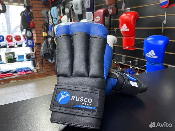 Перчатки rusco sport для рукопашного боя Blue