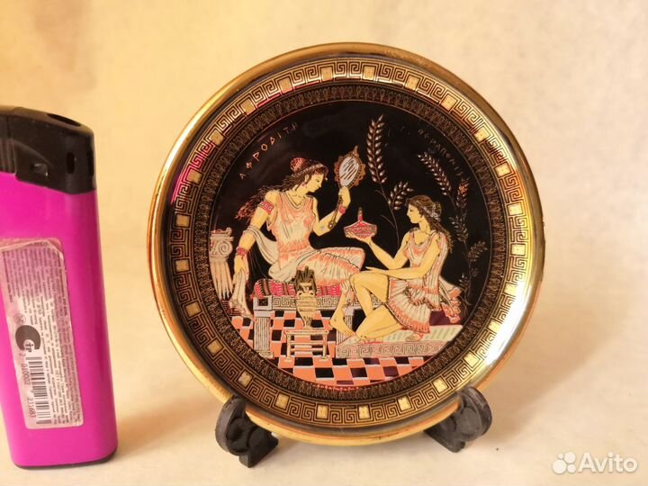 Греческая керамика терракота с позолотой