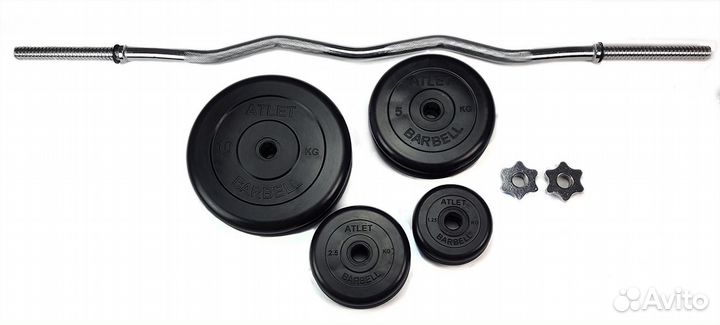 Штанга разборная 45 кг EZ