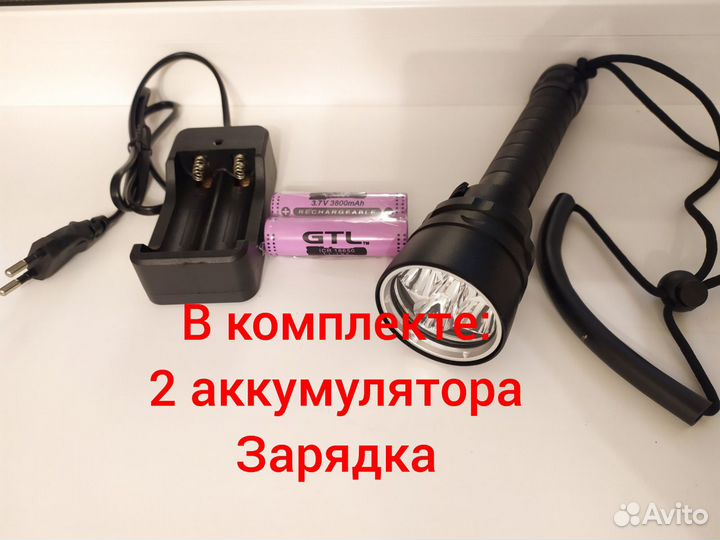 Подводный фонарь 5 светодиодов