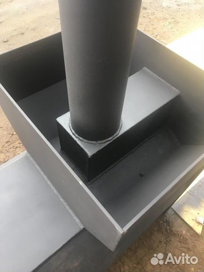 Печь для бани из трубы 8мм