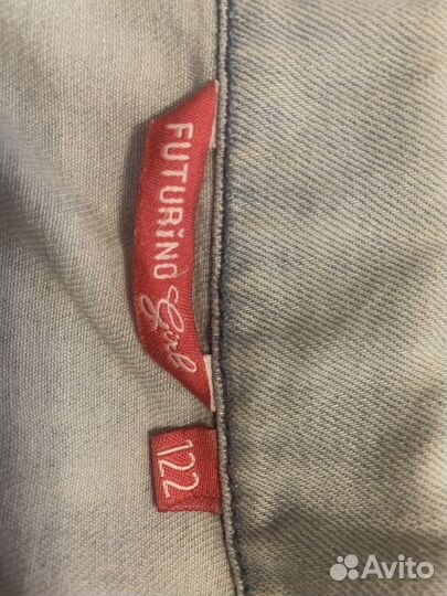 Джинсовая куртка для девочки 122 futurino