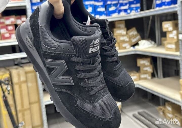 Черные New Balance 574