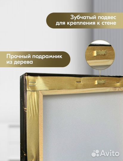 Картина на холсте, новая (50:50)