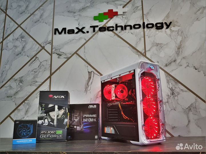 Мощный игровой пк на i5-10400F c RTX3060 8Gb