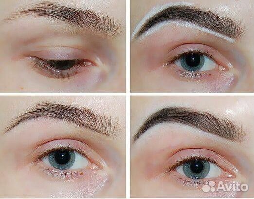 Контурный белый карандаш outline brow