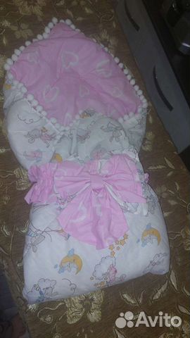 Новый Конверт на выписку для девочки весна