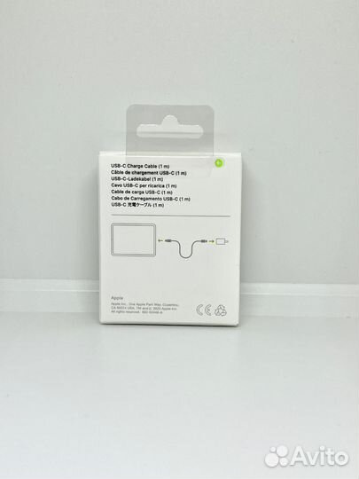 Кабель Apple Type-C на Type-C 1 метр оригинал