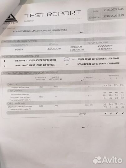 Форсунки топливные для pajero sport 2,5 diesel