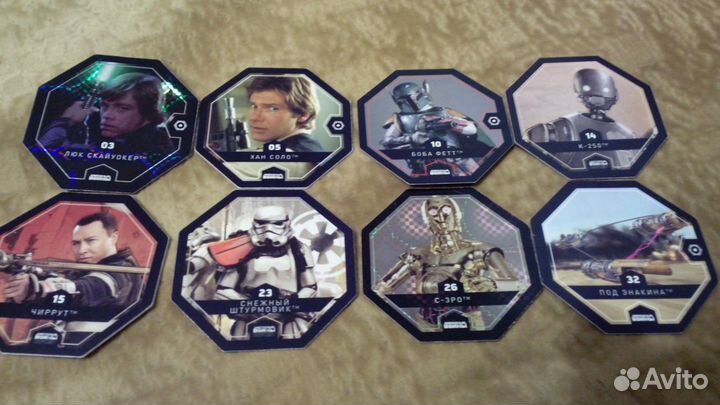 Жетоны и фигурки неваляшки звездные войны