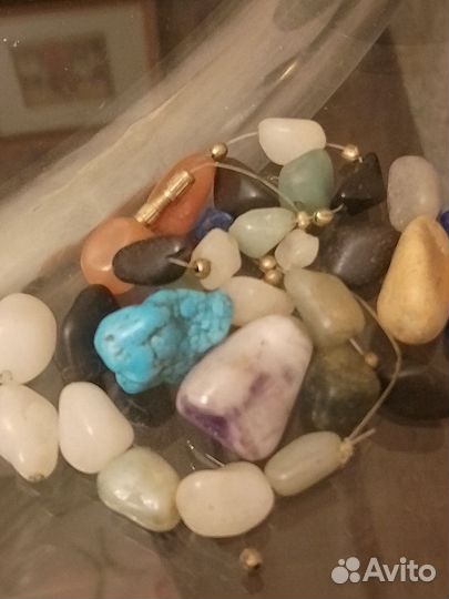 Камень натуральный агаты и др