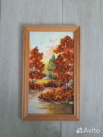 Картины с янтарем