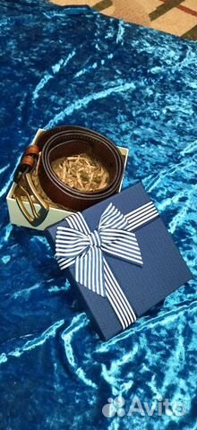 Мужской кожаный ремень ручной работы