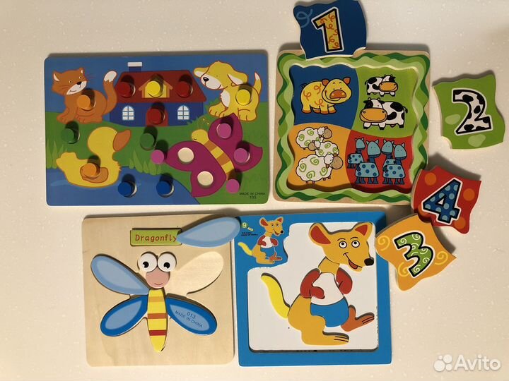 Деревянные игрушки - рамки вкладыши