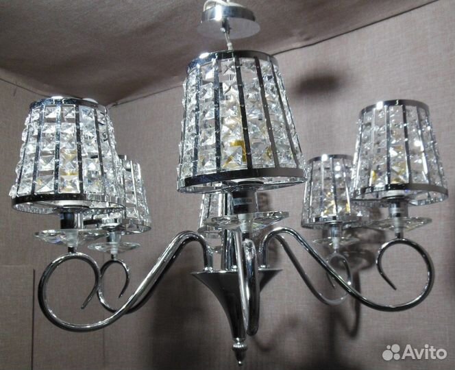 Люстра Хрусталь 2-6119-6-CR E14