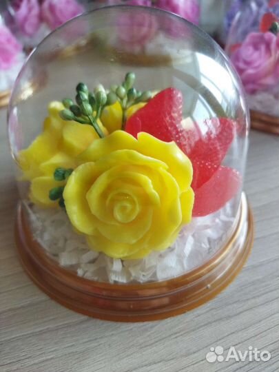 Мини букет из мыла